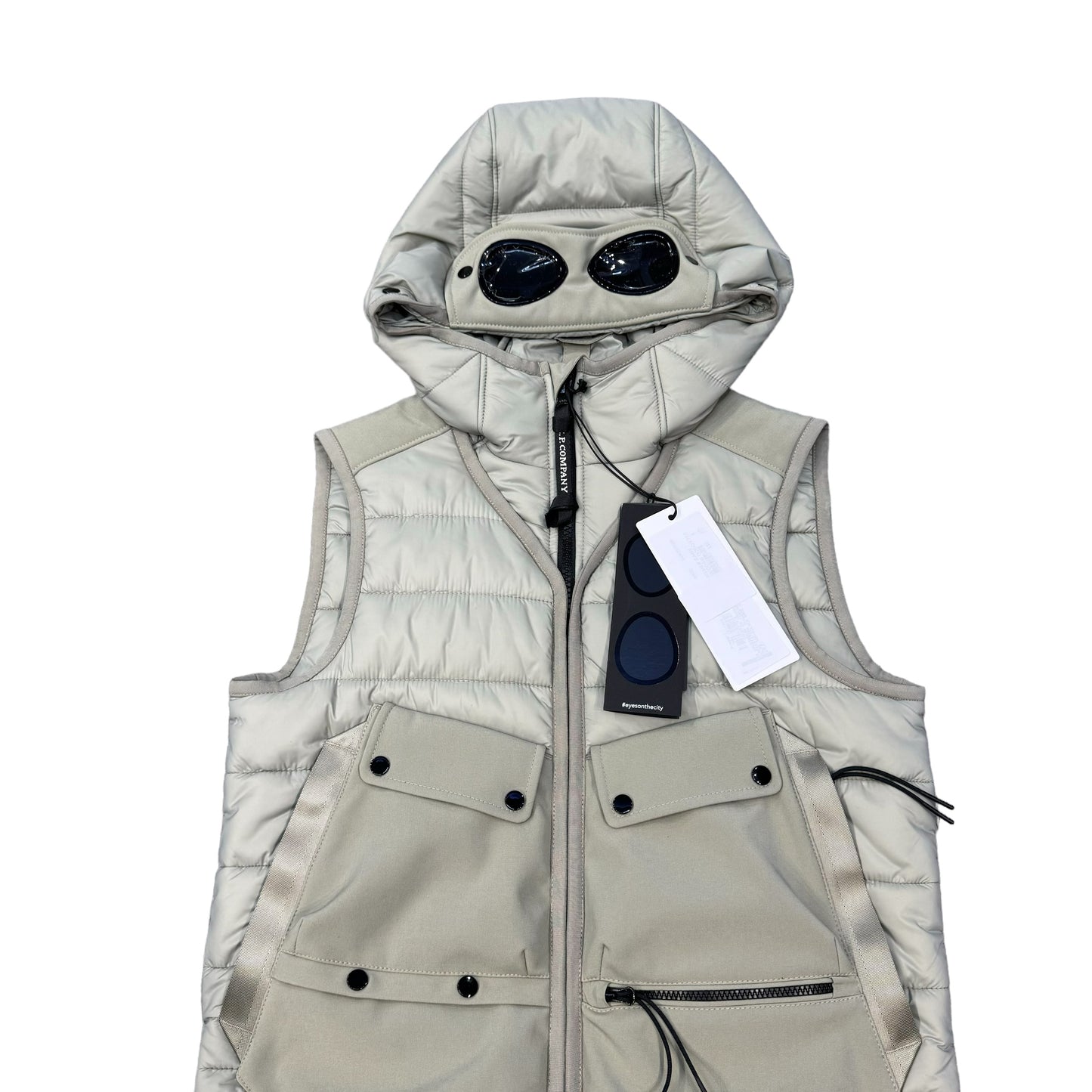 CP Company Kids Silver Shell-R Mixed Goggle Gilet