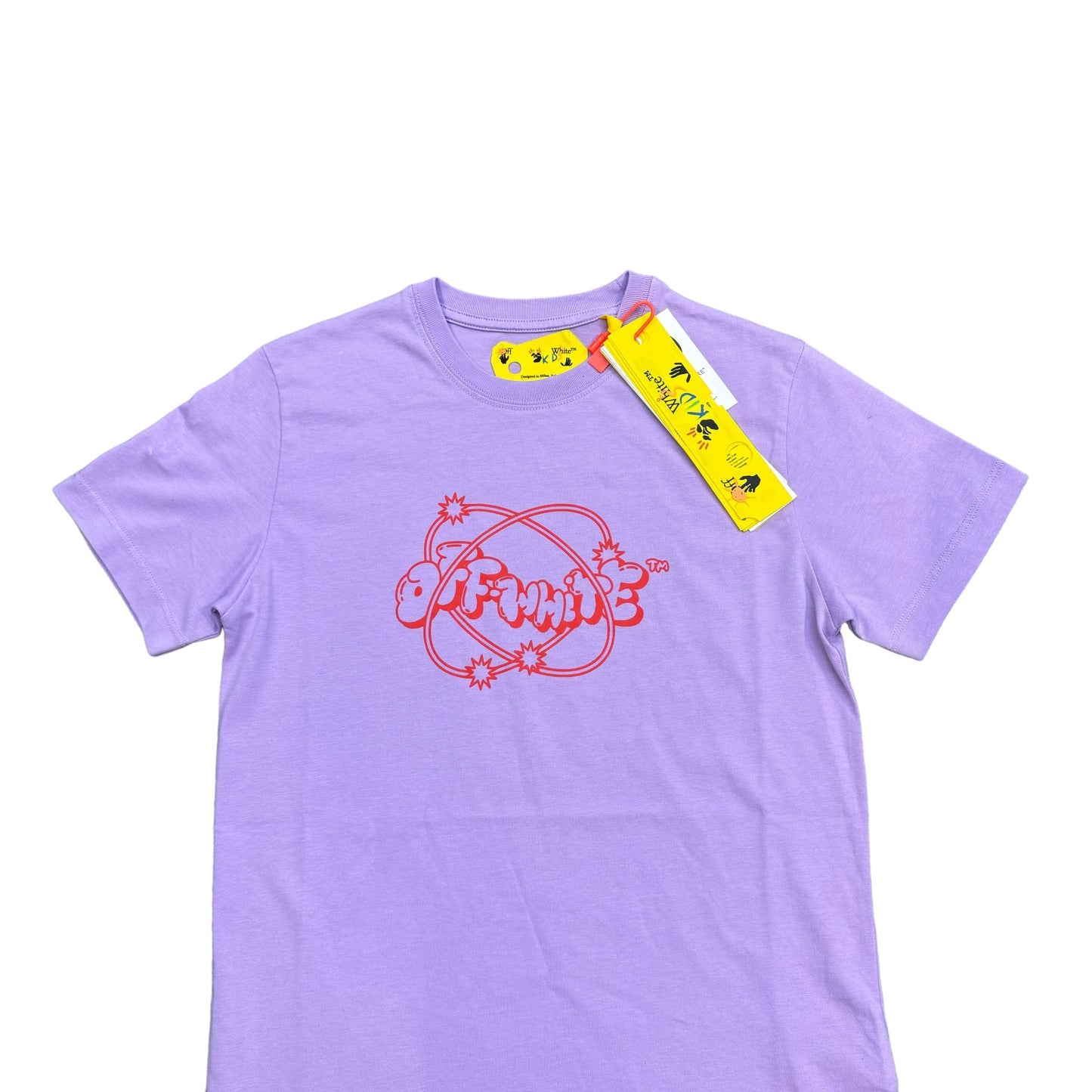 Off-White Kids Lilac Cloud Cotton TShirt