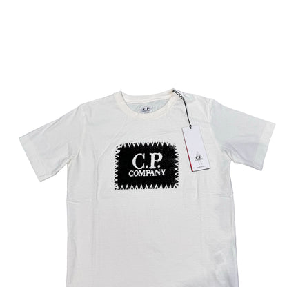 CP Company Kids White Jersey 30/1 TShirt