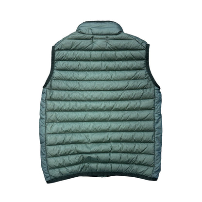 Stone Island Junior Green Loom Woven Box Logo Gilet