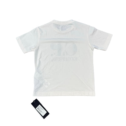 CP Company Kids White 30/1 Jersey Echo Label TShirt