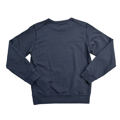 Stone Island Junior Navy Blue Micro Graphic Crew-Neck Jumper