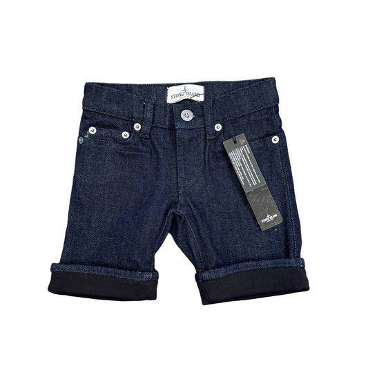 Stone Island Junior Stretch Denim Cycling Shorts