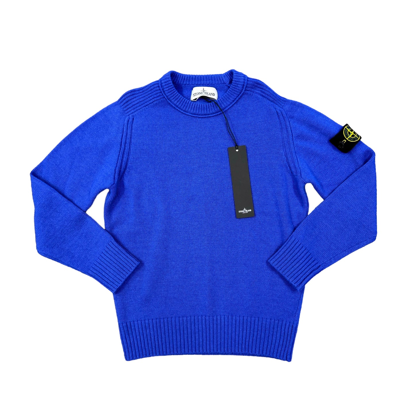 Stone Island Junior Royal Blue Cashwool Crew Knit Jumper