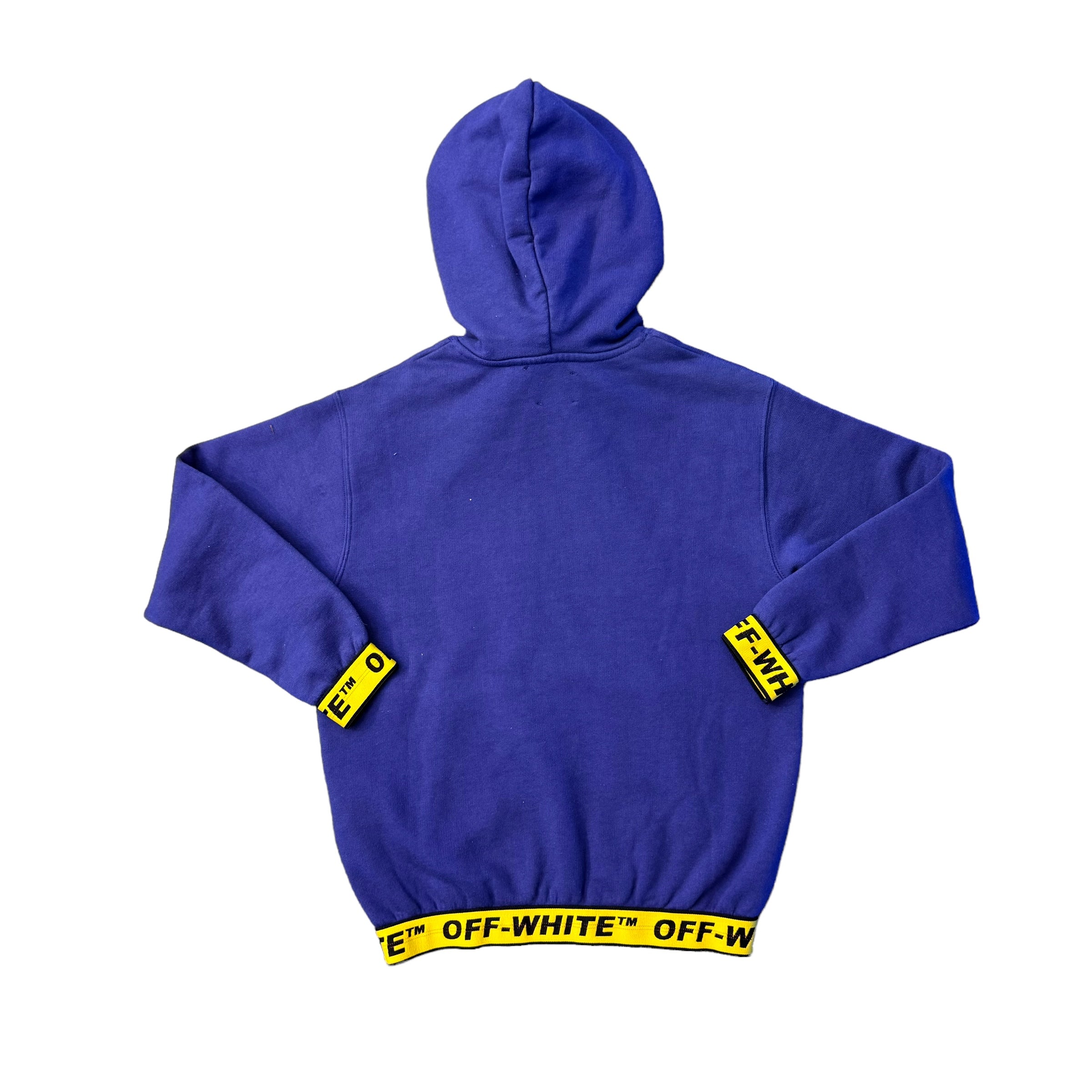 Off White Kids Navy Blue Tape Industrial Hoodie