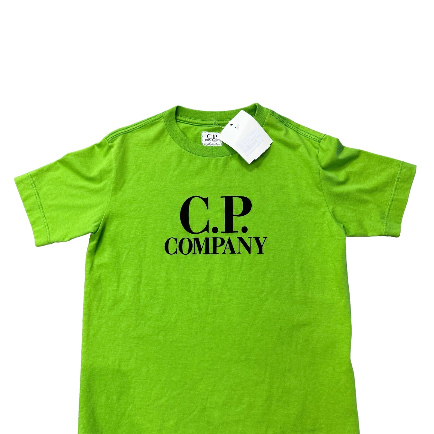 Cp Company Kids Classic Green with Spell Out and Goggle Design TShirt