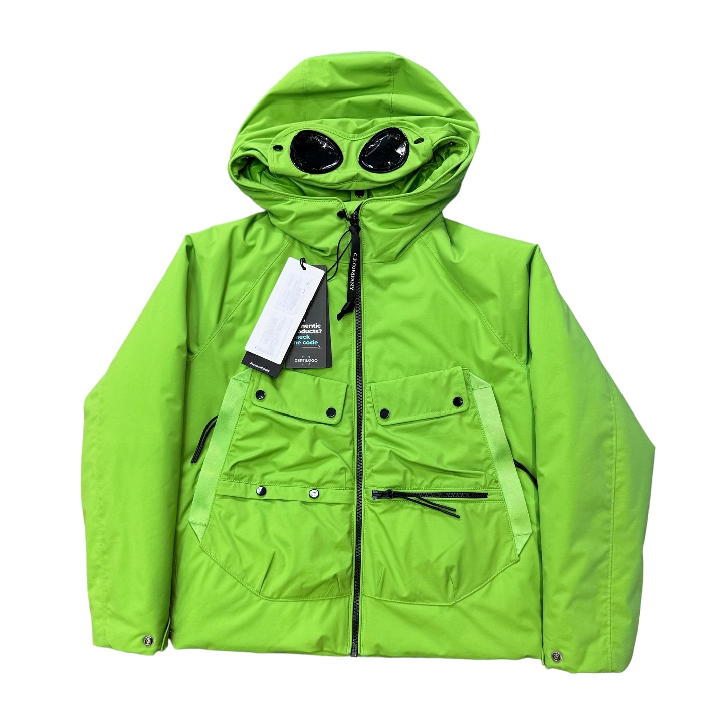 CP Company Kids Classic Green Pro-Tek Goggle Jacket