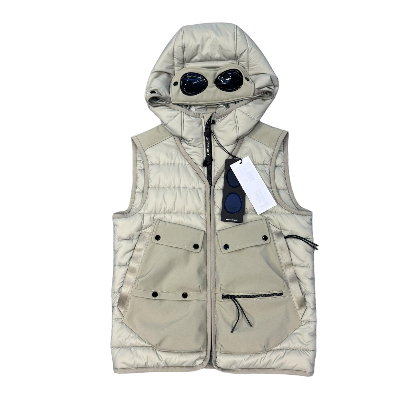 CP Company Kids Silver Shell-R Mixed Goggle Gilet