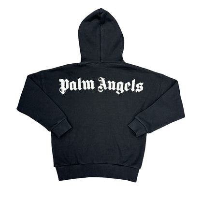 Palm Angels Kids Black Logo-Print Hoodie