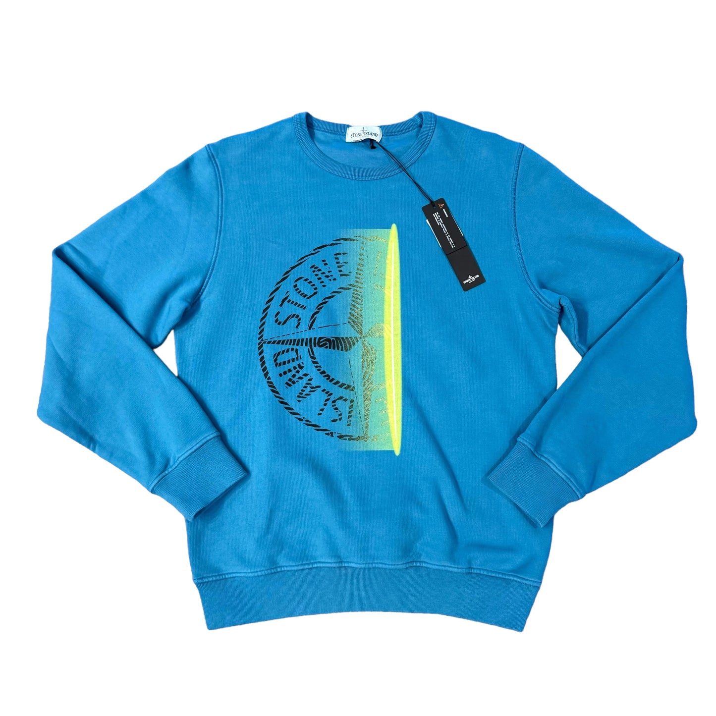 Stone Island Junior Blue Oversized Compass Jumper