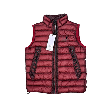 CP Company Kids Ketchup Red D.D. Shell Hooded Down Gilet