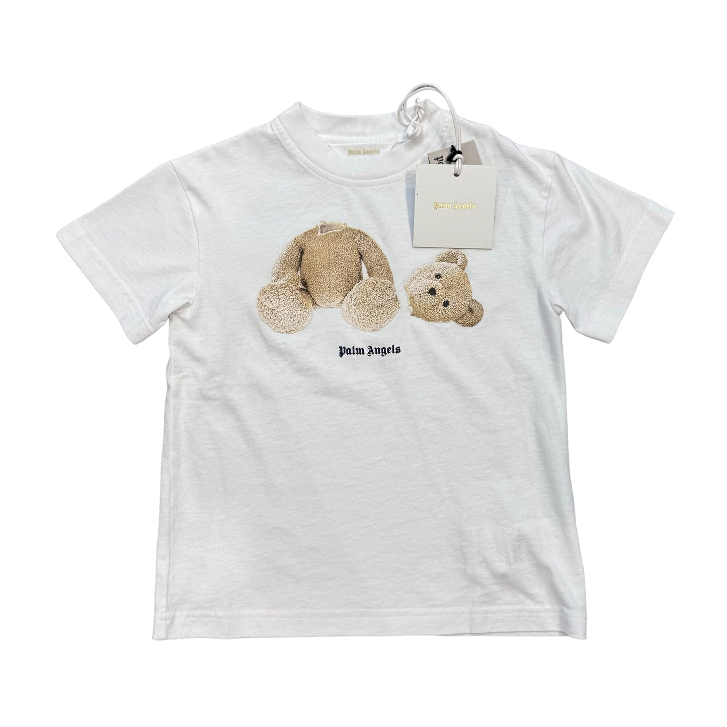 Palm Angels Kids White Teddy Bear TShirt