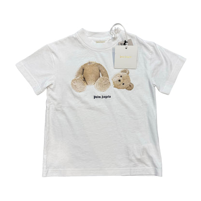 Palm Angels Kids White Teddy Bear TShirt