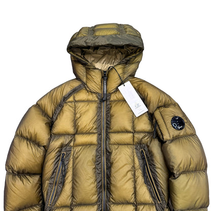 CP Company Kids Butternut Brown D.D Shell Ripstop Hooded Down Jacket