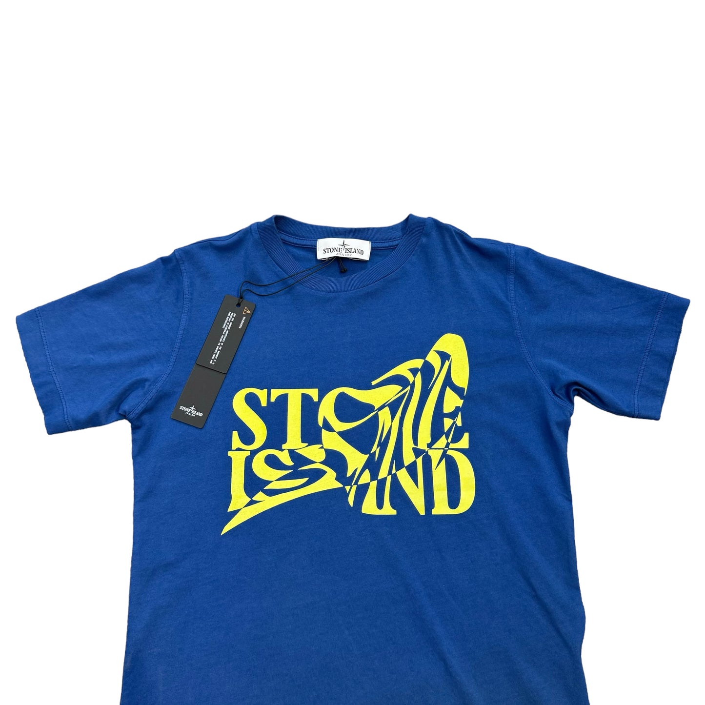 Stone Island Junior Royal Blue Front Design TShirt