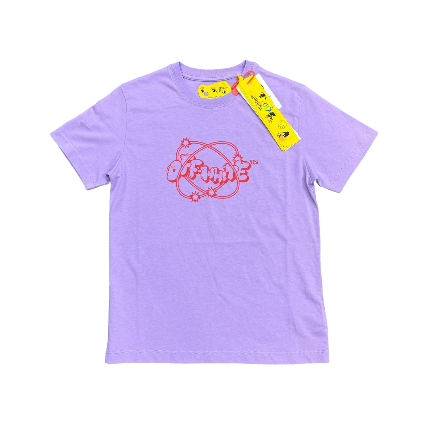 Off-White Kids Lilac Cloud Cotton TShirt