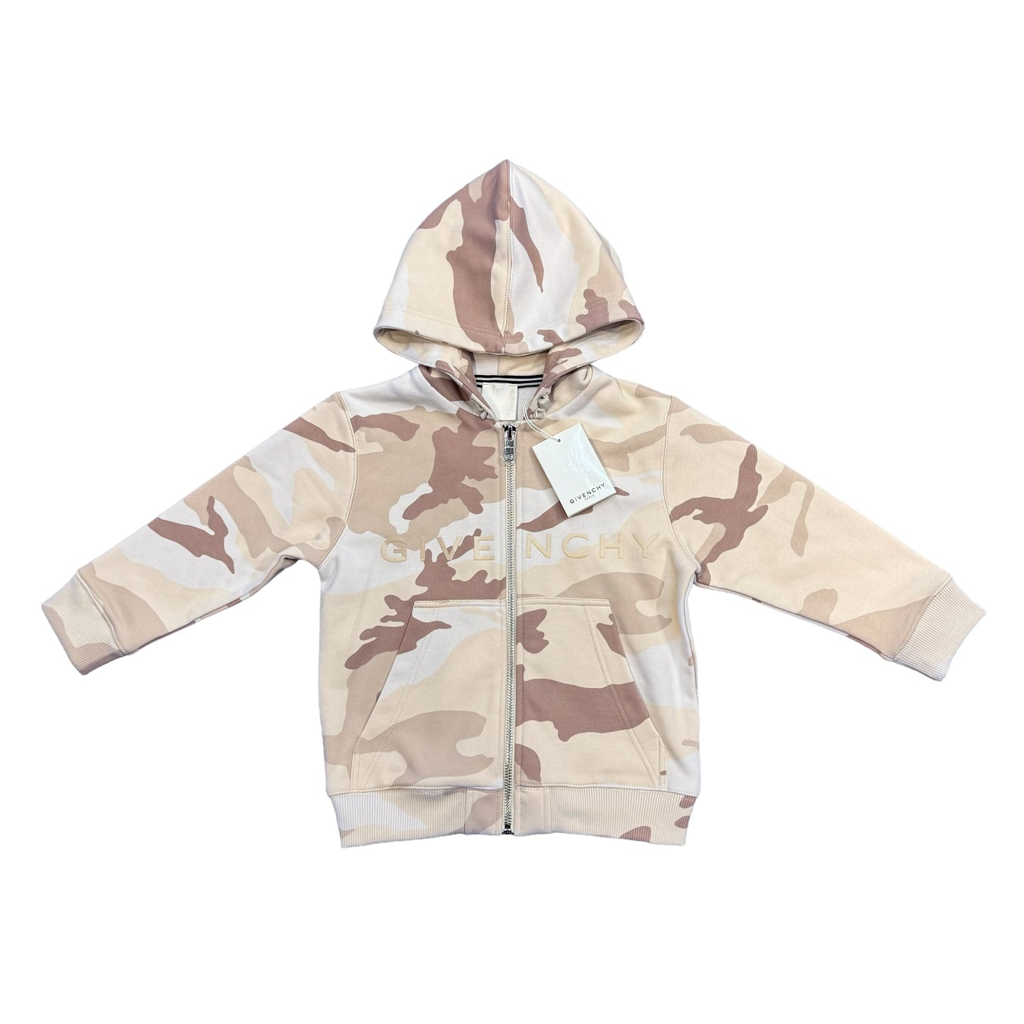 Givenchy Kids Camo Print Zip Hoodie