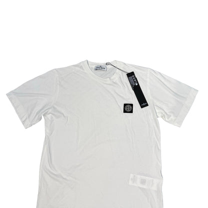 Stone Island Junior White Box Logo TShirt