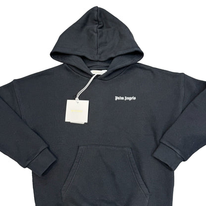 Palm Angels Kids Black Logo-Print Hoodie