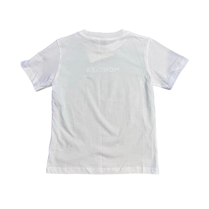 Moncler Kids White Spell Out TShirt