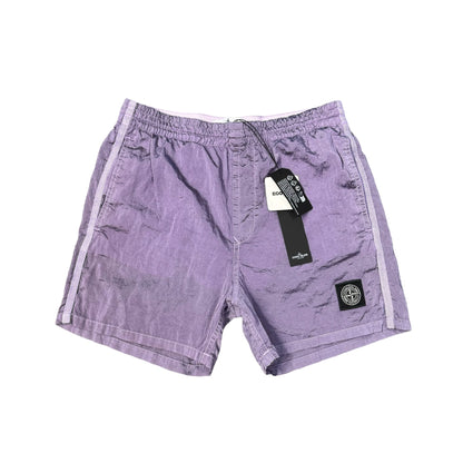 Stone Island Junior Purple Nylon Metal Swim Shorts