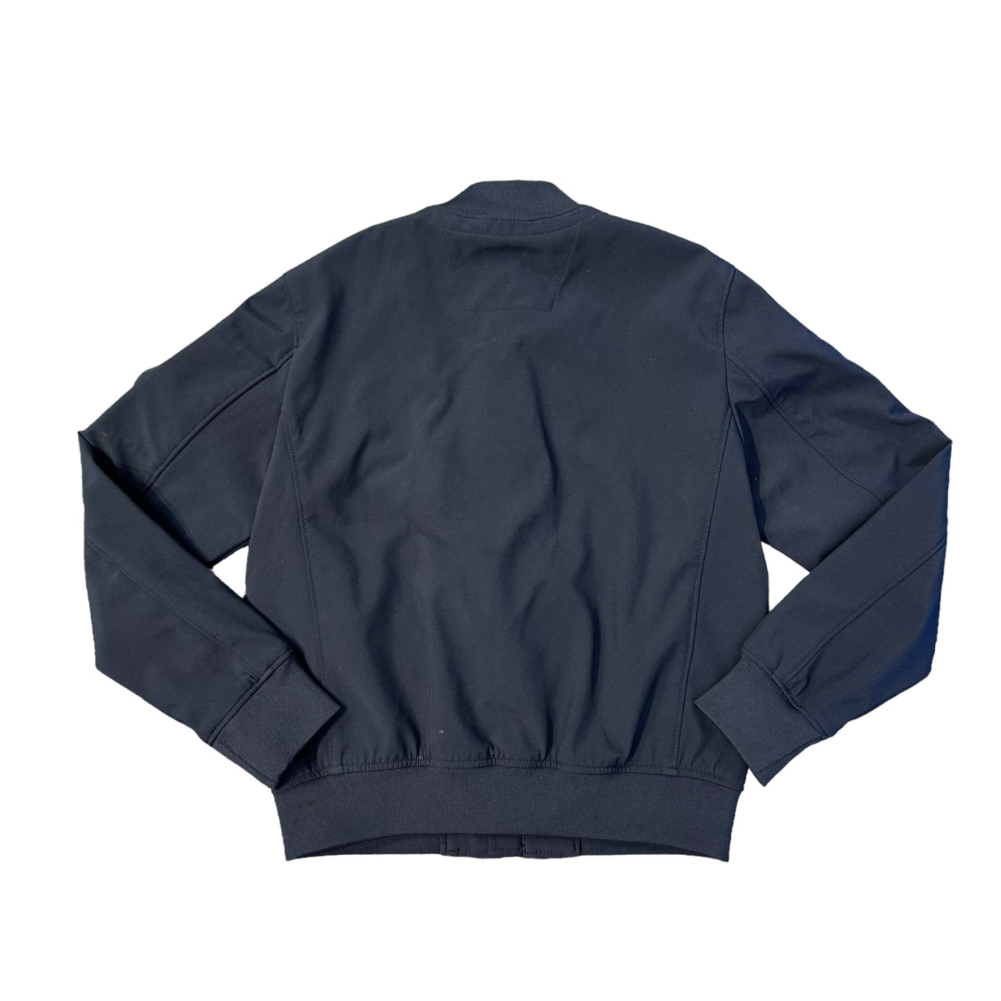 CP Company Kids Navy Blue Soft Shell Lens Bomber Jacket