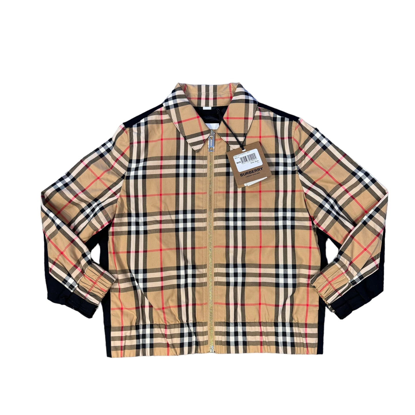 Burberry Kids Beige Arch Check Overshirt Jacket