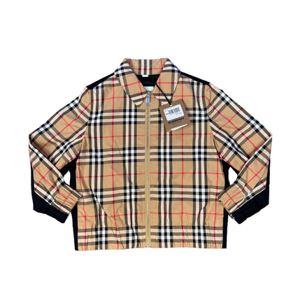 Burberry Kids Beige Arch Check Overshirt Jacket