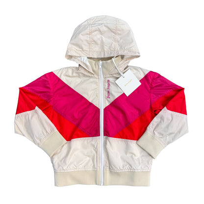 Palm Angels Kids White Colour-Block Jacket