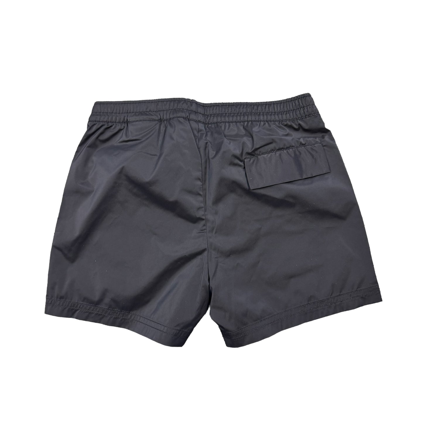 Palm Angels Kids Black Curved Logo Swimming Shorts