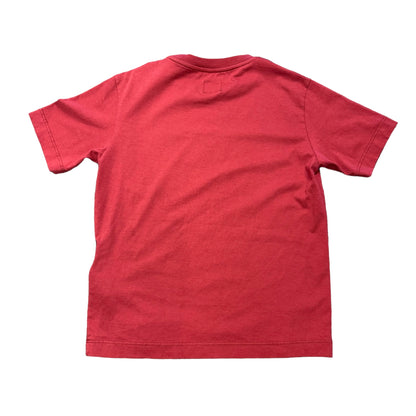 Cp Company Kids Ketchup Red Print-Logo TShirt