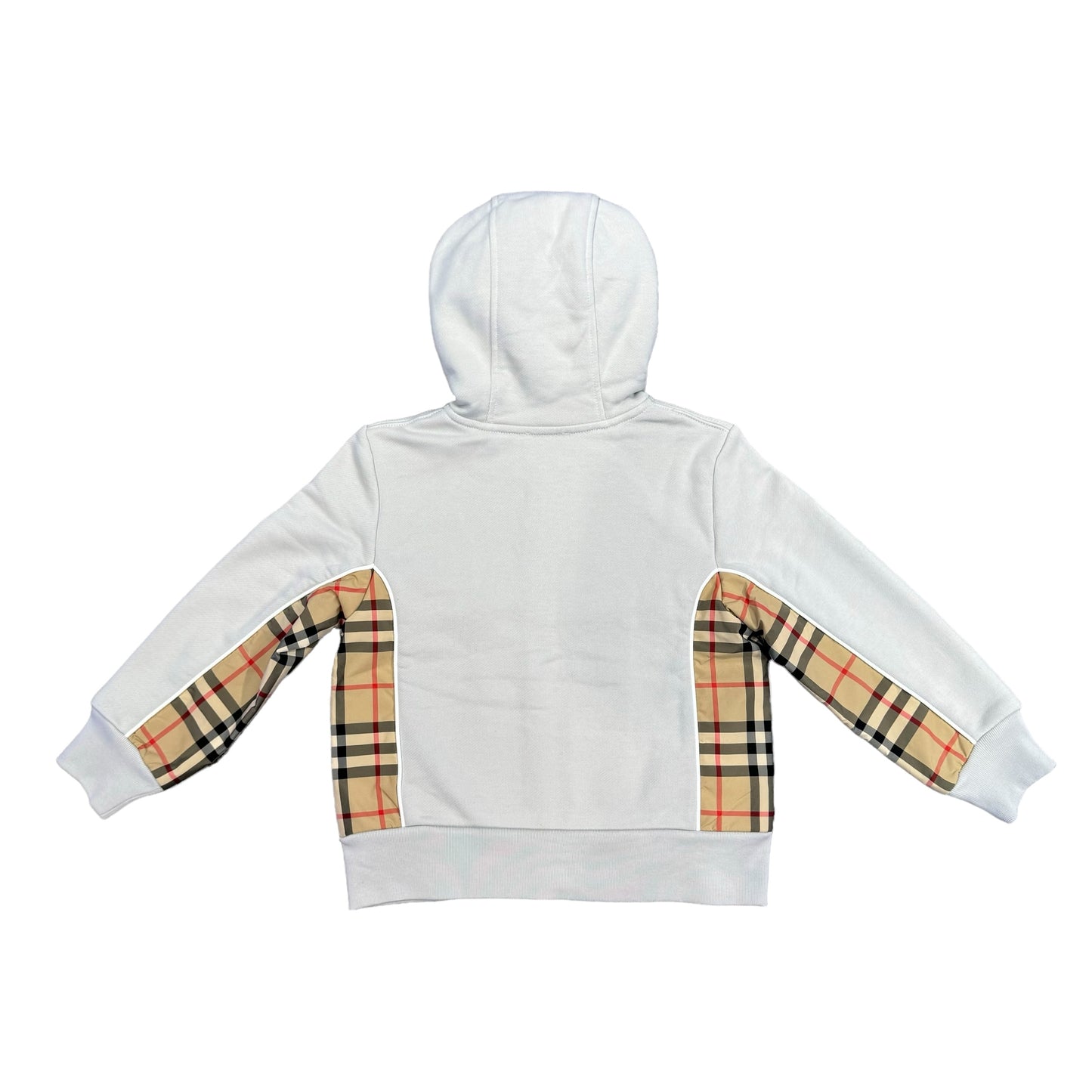 Burberry Kids Grey Vintage Check Cotton Zip Hoodie