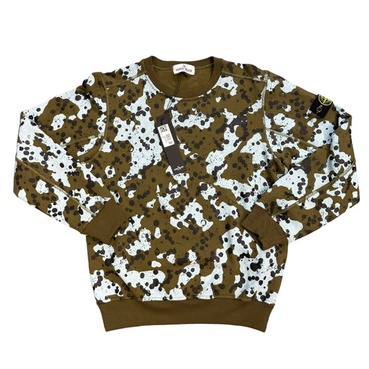 Stone Island Junior Underwater Camo Crewneck Jumper