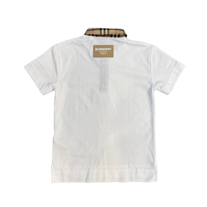 Burberry Kids White Johane Polo Shirt