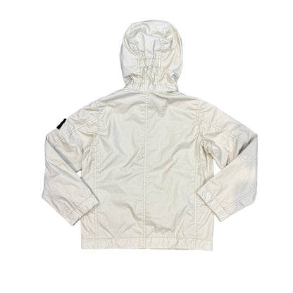 Stone Island Junior Cream Membrana Hooded Jacket