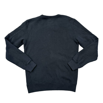 CP Company Kids Black Logo-Spell Out Crewneck Jumper