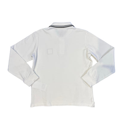 Stone Island Junior White Box Logo Polo Shirt