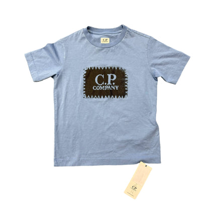 CP Company Kids Rivera Blue 30/1 Jersey Label Style TShirt