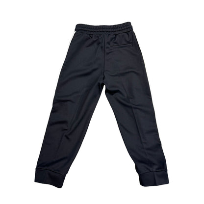 Fendi Kids Black FF-Logo Tape Track Pants