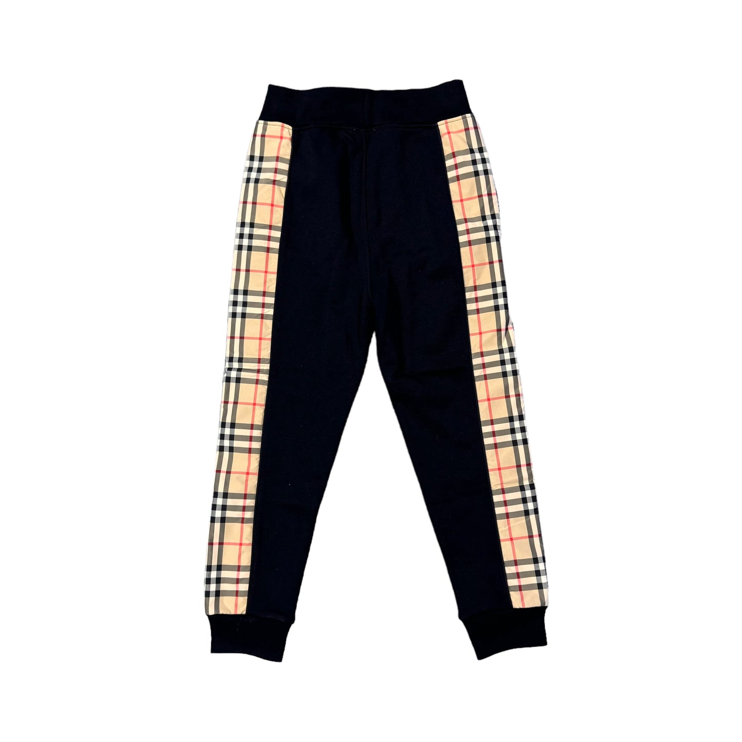 Burberry Kids Black Nolan Arch Check Joggers