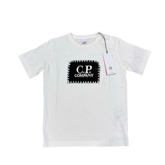 CP Company Kids White Jersey 30/1 TShirt